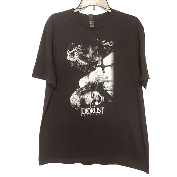 The Exorcist Believer Exclusive Screening Promo Black T-Shirt Men’s XL NWOT - Picture 1 of 8